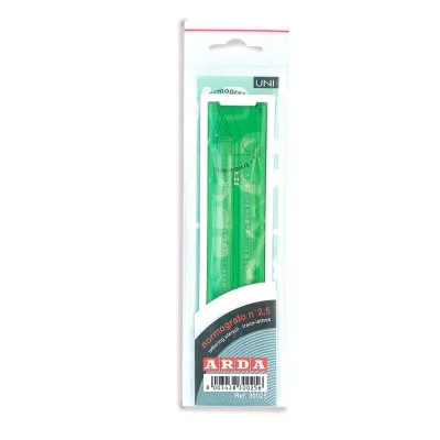 Normografo lettere e cifre Uni colore Verde  3mm