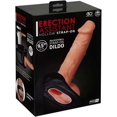 Strap-On Cavo Excellent Power Erection Assistant 24 cm Flesh con Harness Regolabile
