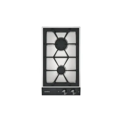 Gaggenau Piano cottura a gas VG232220 finitura acciaio inox con panello di controllo nero da 28 cm
