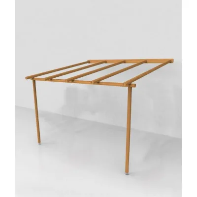 Unopiù Pergola addossata NAGI da 370x270/350 cm