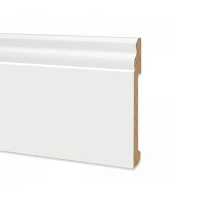 Battiscopa duropolimero alto ducale bianco 2000x120x15mm