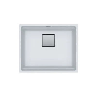 Franke: Lavello una vasca Vasche Kubus 2 Sottotop KNG 110-52 125.0529.604 finitura fragranite bianco da 52x42 cm