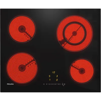 Miele Piano cottura elettrico KM 6520 FL in vetroceramica nero da 60 cm