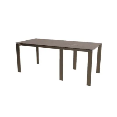 Calligaris OUTLET Tavolo allungabile Duca CS4089-R 160 con struttura in acciaio P95 e piano in ceramica P14C da 160(220)x85 cm