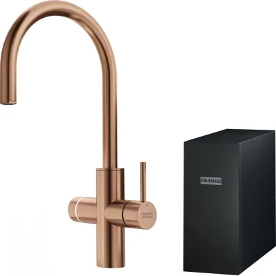 Franke: Miscelatore elettronico multifunzione Mythos Water Hub All In One 160.0731.758 finitura copper