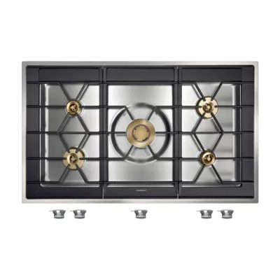 Gaggenau Piano cottura a gas CG492111F finitura acciaio da 100 cm