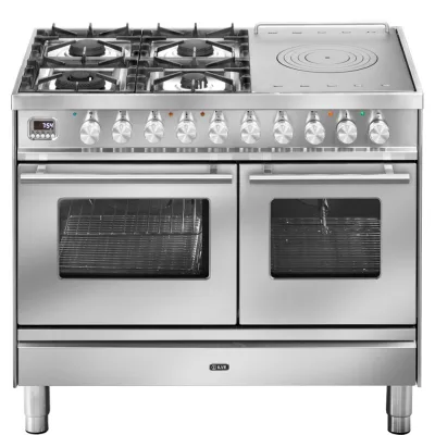 Ilve Cucina PD10W Professional Plus PD10SDWE3 doppio forno e piano cottura 4 fuochi con coupe de feu e dual da 100 cm - IN PROMOZIONE FINO AL 6/07