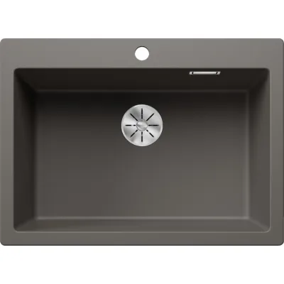 Blanco Lavello una vasca PLEON 8 1527323 finitura grigio vulcano da 70x51 cm - Sopratop