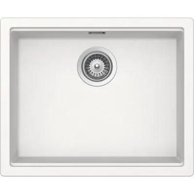 Schock Lavello una vasca LAHTI N100L LATN100LA01 finitura bianco assoluto da 55.6x45.6 cm