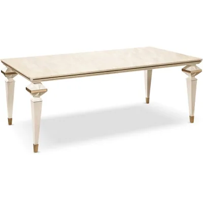 Cantori Tavolo fisso Diamante con struttura e piano in legno da 206x106 cm