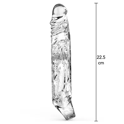 Guaina Pene + 9 cm ToyJoy Get Real X-Large 22,5 cm TPE Trasparente Estensore Realistico Sex Toy Uomo