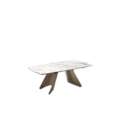 Connubia Tavolo allungabile Orion CB4865-S 200 con struttura in metallo e piano in ceramica da 200(295)x100 cm - IN PROMOZIONE FINO ALL' 11/07