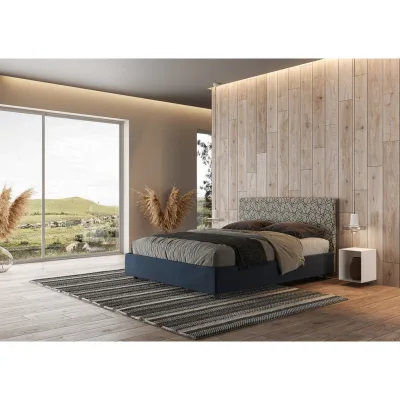 Ityhome Letto matrimoniale Arla in tessuto Era 09 da 160 cm