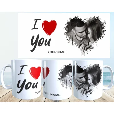 Tazza "I Love You" personalizzata