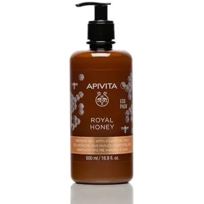 Apivita Royal Honey Gel Doccia Cremoso con Oli Essenziali Al Miele 500 ml