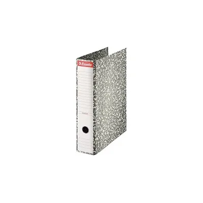 Raccoglitore ad arco a leva Esselte Cartone Formato Folio Dorso 75 mm Capacità 500 fogli Colore grigio marmorizzato