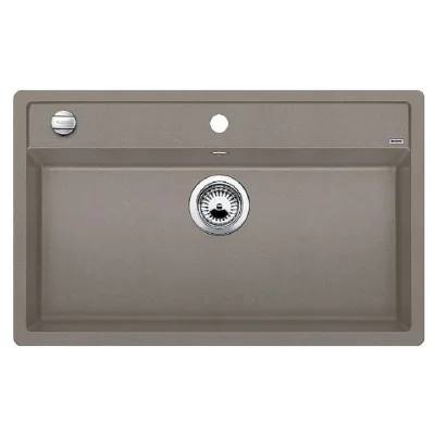 Blanco Lavello una vasca DALAGO 8 1517323 finitura tartufo da 81.5x51 cm - Sopratop