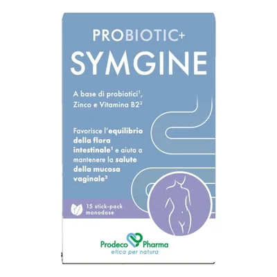 GSE Probiotic+ Symgine Integratore Flora Intestinale e Mucosa Vaginale 15 Stickpack