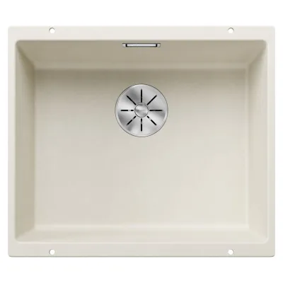PRONTA CONSEGNA - Blanco | Lavello a una vasca SUBLINE 500-U Satin Gold 3527170 finitura soft white da 53x46 cm - Sottotop