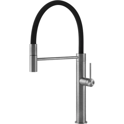 Smeg S Miscelatore monocomando con doccetta MID6SS finitura acciaio inox - IN PROMOZIONE FINO AL 6/07