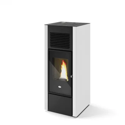 Eva Calòr Stufa a pellet GIUSY 9016048100 finitura bianco