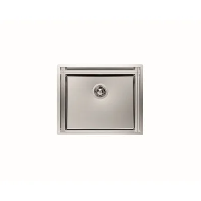 Foster Lavello una vasca 1255 050 finitura acciaio inox da 57x47 cm - IN PROMOZIONE FINO AL 30/06