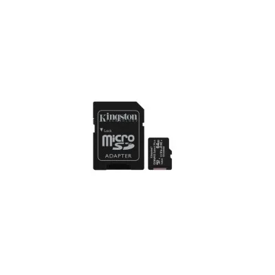 Scheda Memoria Kingston Micro SDXC da 64 GB Classe 10 100 MB/s Canvas Select Plus + adattatore SD SDCS3/64GB
