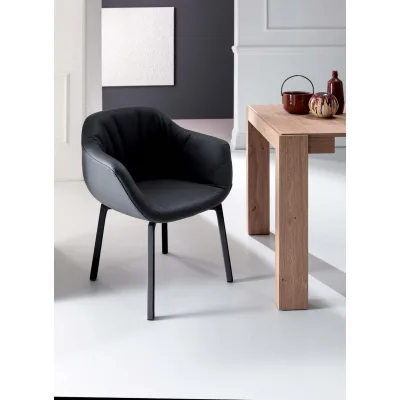 Ozzio Poltroncina girevole Nelson art. S450 completamente rivestita in tessuto