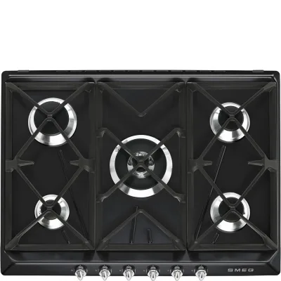 Smeg S Piano cottura a gas SR975NGH finitura nero da 70 cm - IN PROMOZIONE FINO AL 6/07