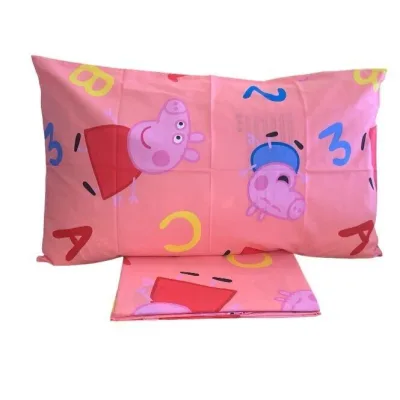 PEPPA PIG Copri Piumino Letto singolo Rosa in Flanella Cotone 100%