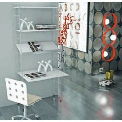 Maconi Composizione Libreria Link L10 finitura bianco con profondità 36 cm