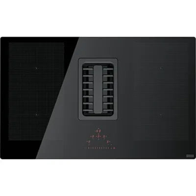 Franke: Piano cottura induzione con cappa integrata Maris 2-gether FMA 839 HI 340.0595.364 finitura nero da 83 cm