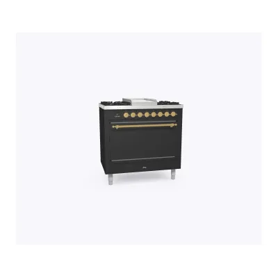Ilve Cucina P09N da incasso Nostalgie P09FDQNE3 forno cieco e piano cottura 6 fuochi con fry top e dual da 90 cm - PROMOZIONE ATTIVA FINO AL 19/10