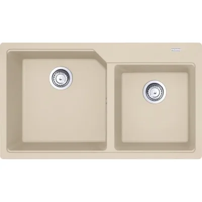 PRONTA CONSEGNA - Franke: Lavello due vasche Urban Incasso UBG 620-86 114.0686.770 finitura fragranite avena da 86x50 cm