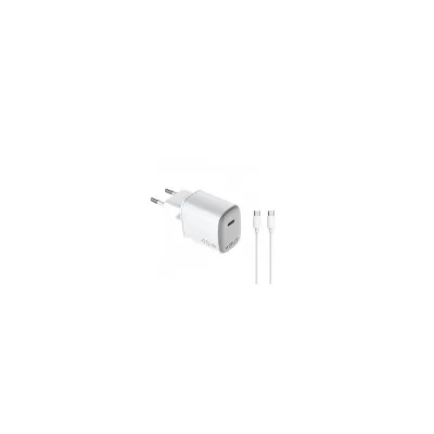 CELLY USB-C WALL CHRGR GAN 45W+USBC CABLE UPTC1USBC45WCTC