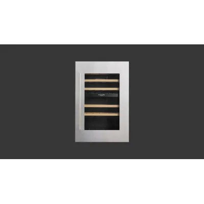 Fulgor Cantina vini da incasso FWC 8800 TC BKX finitura acciaio inox da 60 cm