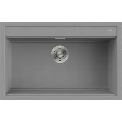 Elleci Lavello una vasca BEST 130 LGB13048 finitura composito G48 cemento da 79x51 cm