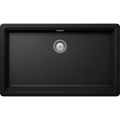 Schock Lavello una vasca GALAXY N100XL GALN100XLA84 finitura nero puro da 75x45.6 cm