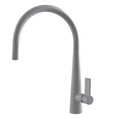 Elleci Miscelatore monocomando con canna girevole e doccetta estraibile ATHENA PLUS MMKATP79 finitura M79 alluminio