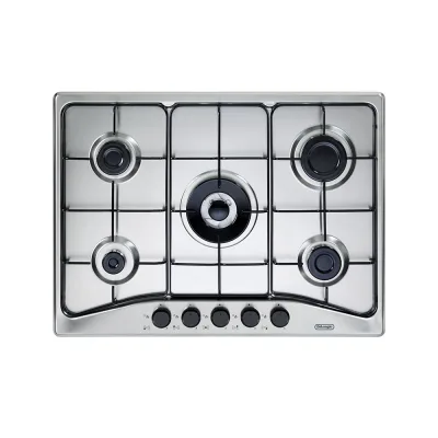 De Longhi Piano cottura a gas FFA 57 ASV in acciaio inox da 68 cm