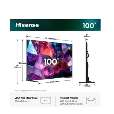 100 E7S PRO QLED 4K UHD SMART 144HZ 100E7S-PRO