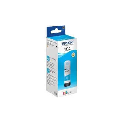 FLACONE INCHIOSTRO PIGMENTATO ORIGINALE EPSON 104 C13T00P240 T104CY CIANO ECOTANK ET-2710 70ML