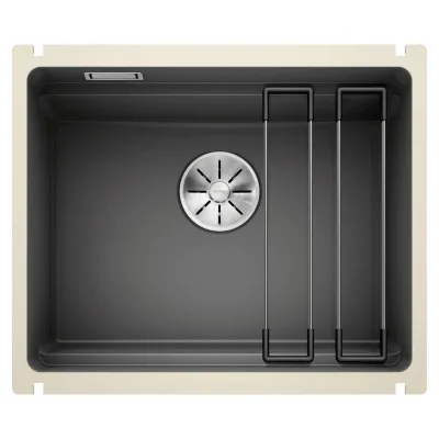 Blanco Lavello una vasca ETAGON 500-U 1525154 in ceramica basalto da 54x45.6 cm - Sottotop