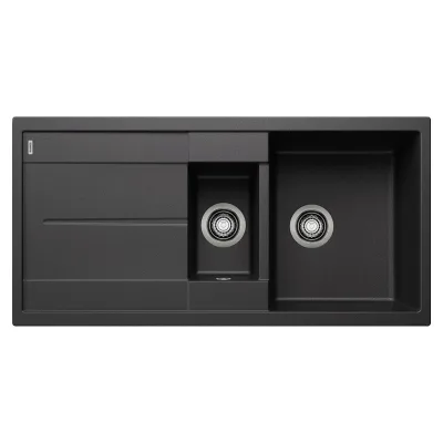 Blanco Lavello una vasca con vaschetta e gocciolatoio METRA 6 S 1513230 finitura antracite da 100x50 cm - Sopratop