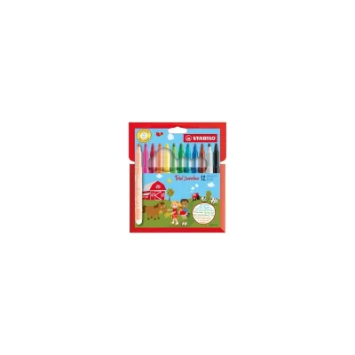 STABILO AST12 PENNARELLI TRIO JUMBO COL ASS 380/12