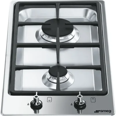 Smeg S Piano cottura domino a gas PGF32G in acciaio inox da 30 cm - PROMOZIONE ATTIVA FINO AL 19/10