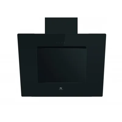 Master Kitchen Cappa aspirante e filtrante verticale MKHD V806 Touch BK finitura vetro nero da 80 cm