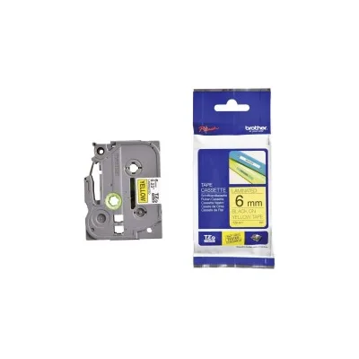 NASTRO ETICHETTE ORIGINALE LAMINATO BROTHER TZE611 TZE-611 Larghezza 6 mm x 8 metri