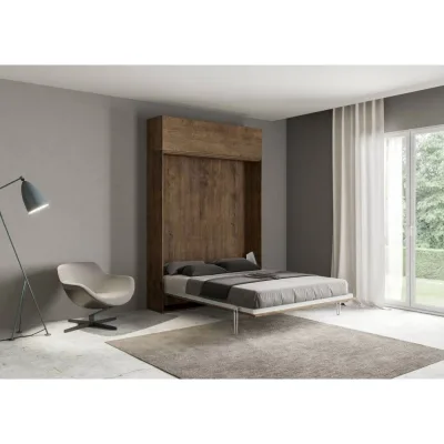 Itamoby Letto alla francese a scomparsa Kentaro con pensile da 154x215(39,5) cm