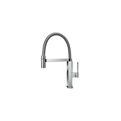 Foster Miscelatore monocomando con canna girevole e snodabile 8488 000 finitura ottone cromato